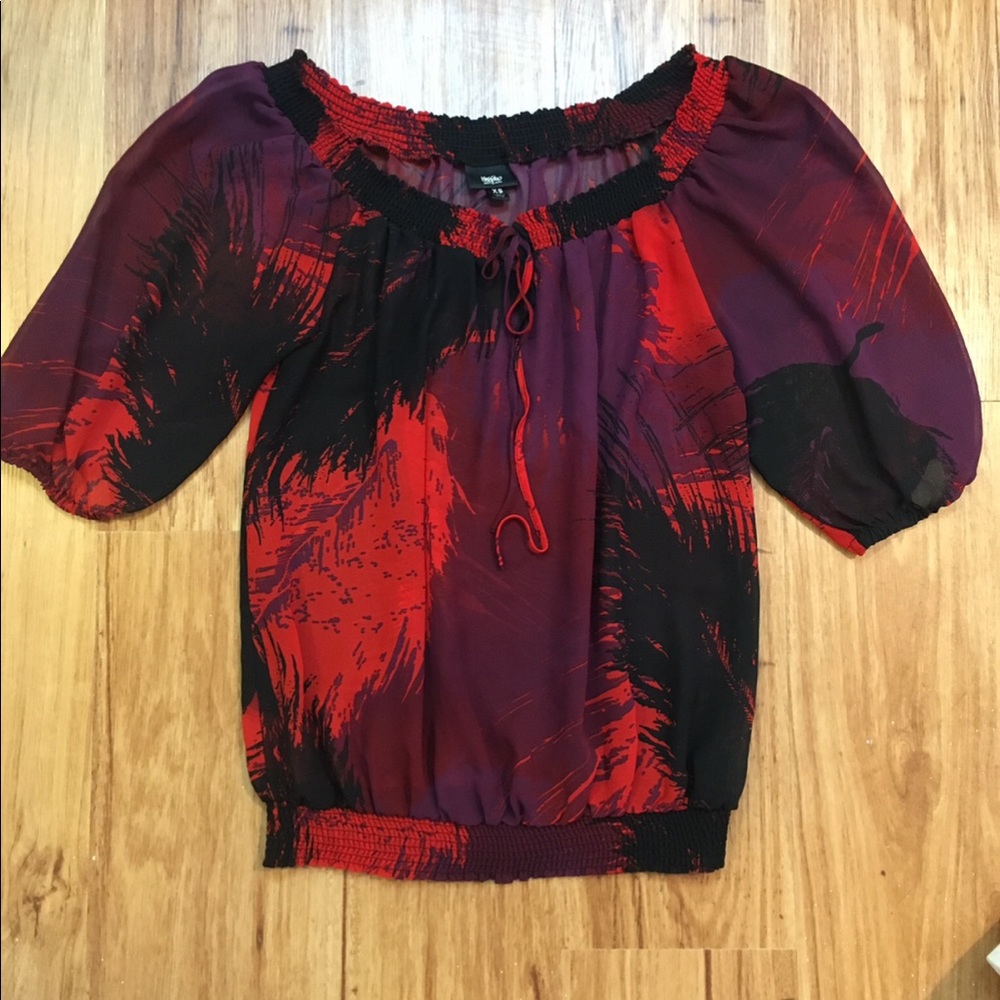 Multi color chiffon shirt